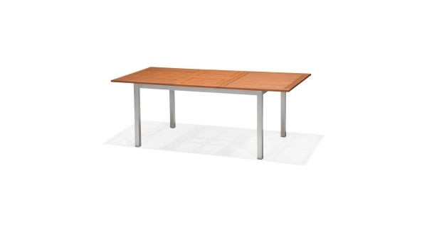 Stôl záhradný obdĺžnikový- hliník/drevo ► POSLEDNÝ 1 KUS