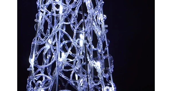 Stromček abstraktný 60 cm - studená biela