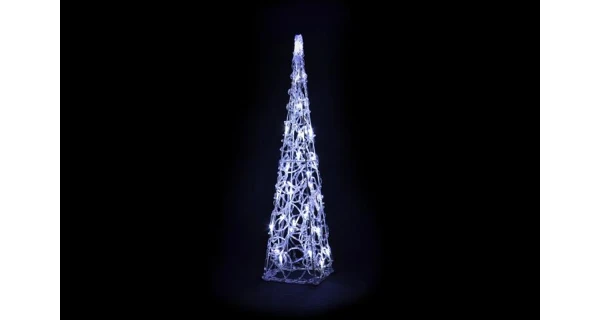 Stromček abstraktný 60 cm - studená biela