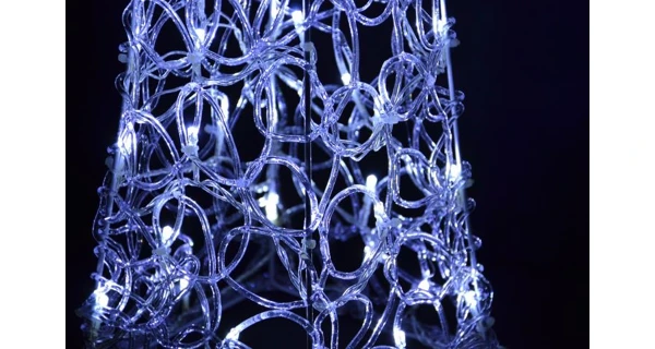 Stromček abstraktný 90 cm - studená biela