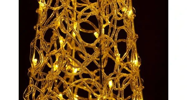 Stromček abstraktný - 90 cm - teplá biela