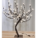 Stromček s kvetmi 48 LED - teplá biela