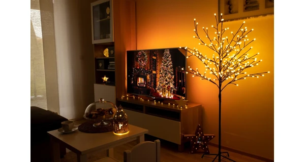 Stromček so žiarovkami 200 LED - teplá biela