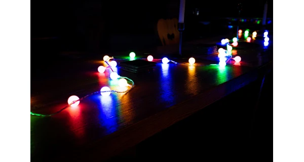 Svetelná párty mini reťaz 180 LED - farebná