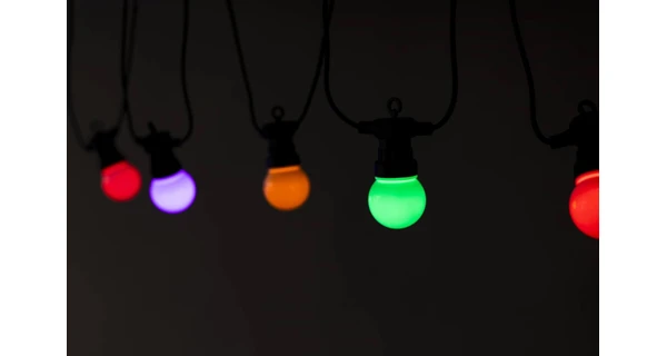 Svetelná párty reťaz 50 LED - farebná