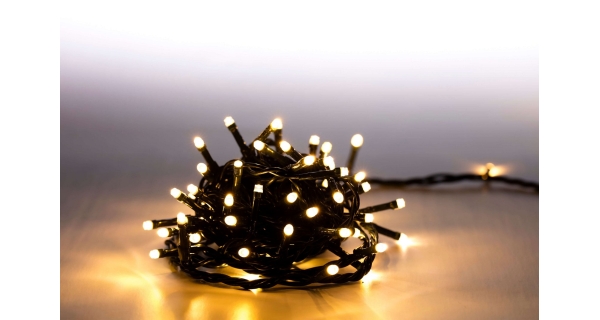 Svetelná reťaz 100 LED - teplá biela
