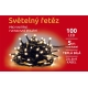 Svetelná reťaz 100 LED - teplá biela