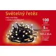 Svetelná reťaz 100 LED - teplá biela