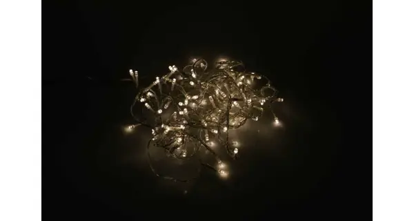 Svetelná reťaz 100 LED - teplá biela -mód