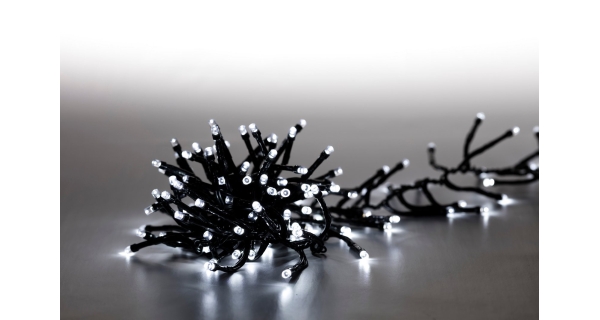 Svetelná reťaz 200 LED dvojitá  - studená biela