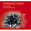 Svetelná reťaz 200 LED dvojitá  - studená biela