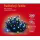 Svetelná reťaz 200 LED - farebná