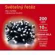 Svetelná reťaz 200 LED - studená biela - mód