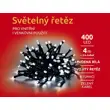 Svetelná reťaz 400 LED dvojitá - studená biela