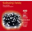 Svetelná reťaz 400 LED - studená biela- mód