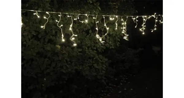 Svetelný záves  11,9 m - 600 LED - studená biela