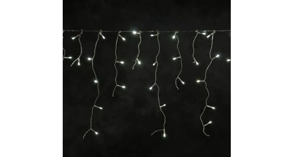 Svetelný záves - 200 LED - studená biela