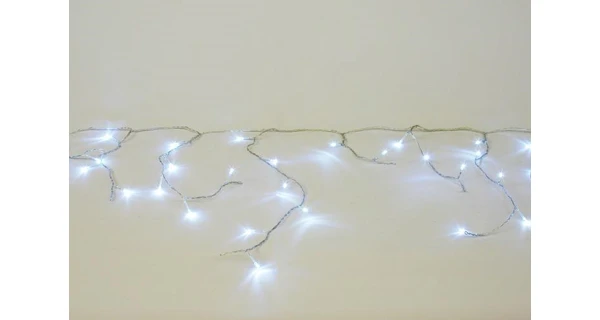 Svetelný záves - 200 LED - studená biela