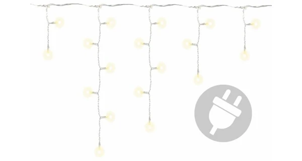 Svetelný záves - 200 LED - teplá biela