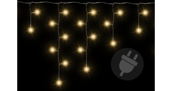 Svetelný záves - 400 LED - teplá biela