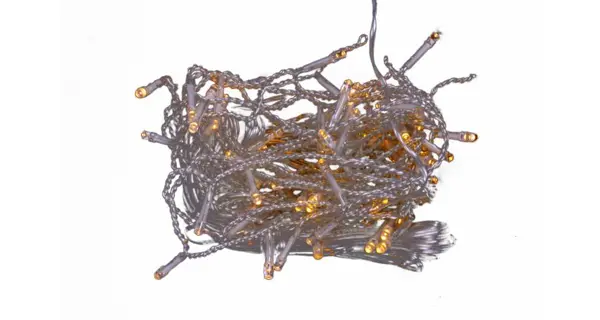 Svetelný záves - 72 LED - teplá biela