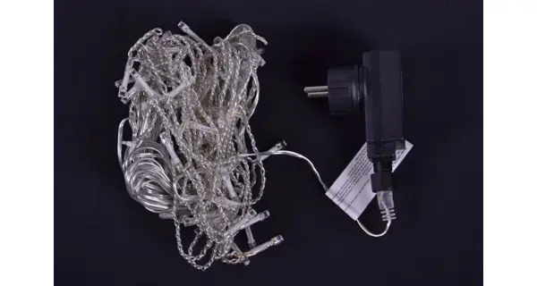 Svetelný záves - 72 LED - teplá biela