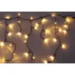 Svetelný záves dvojitý - 80 LED - teplá biela - napájanie