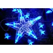 Svetelný záves hviezdy - 5 ks - 100 LED - modrá