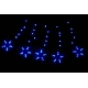 Svetelný záves hviezdy - 5 ks - 100 LED - modrá