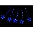Svetelný záves hviezdy - 5 ks - 100 LED - modrá