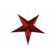 Svietiaca hviezda 10 LED - červená