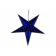 Svietiaca hviezda 10 LED - modrá