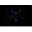 Svietiaca hviezda 10 LED - modrá