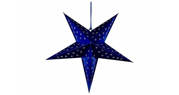 Svietiaca hviezda 10 LED - modrá