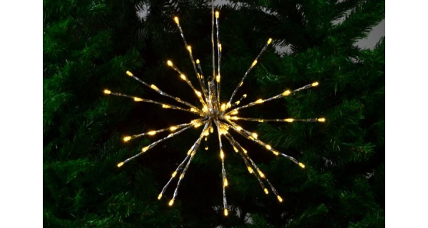 Svietiaca prskavka 80 LED - teplá biela