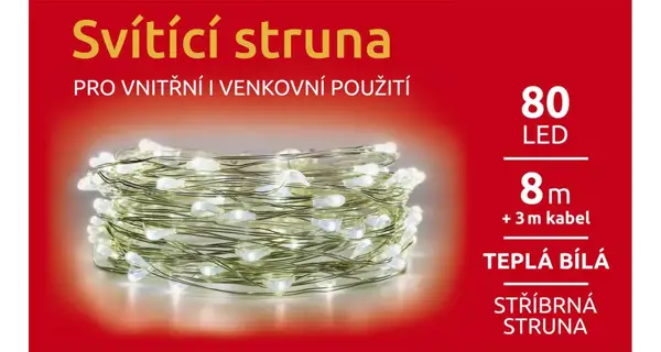 Svietiaca struna 80 LED