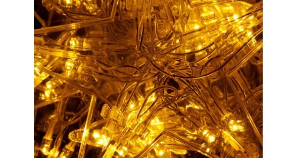 Svietiace hviezdy 100 LED - teplá biela