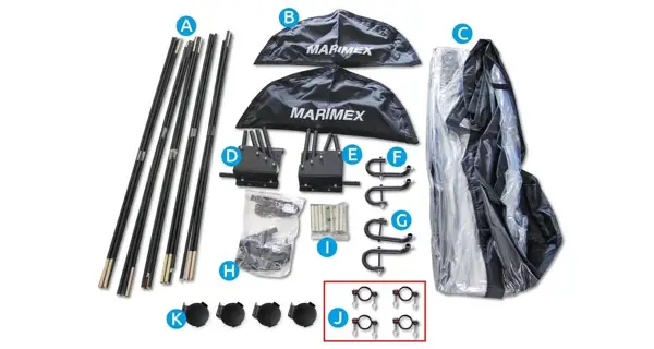 Svorky na zastrešenie Pool House Control