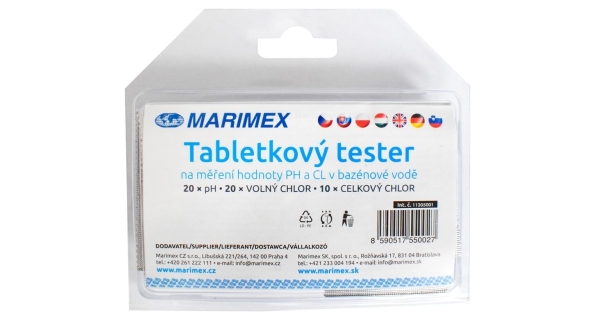 Tabletkový tester na pH a chlór