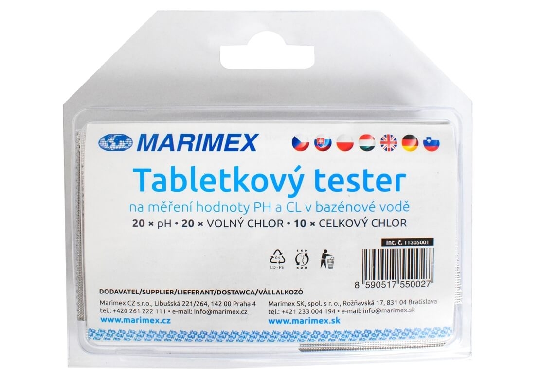Marimex | Tabletkový tester na pH a chlór | 11305001