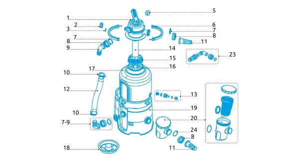 Tesnenia pre filtrácie ProStar Plus 2, 4, 6 a ProStar 2000, 4000 a 6000