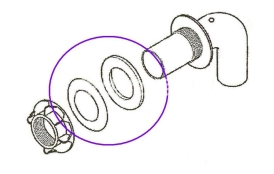 Tesnenie k prechodu stenou Orlando- 2 diely