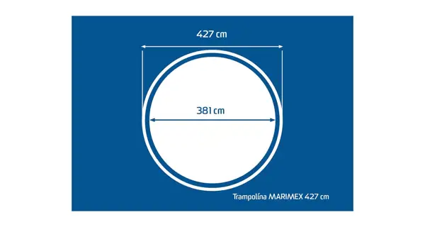 Trampolína Marimex 427cm + ochranná sieť + rebrík ZDARMA