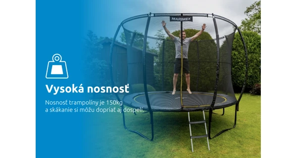 Trampolína Marimex Comfort 305 cm + ochranná sieť + schodíky ZADARMO