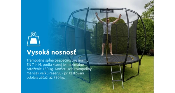 Trampolína Marimex Comfort 305 cm + ochranná sieť + schodíky ZADARMO