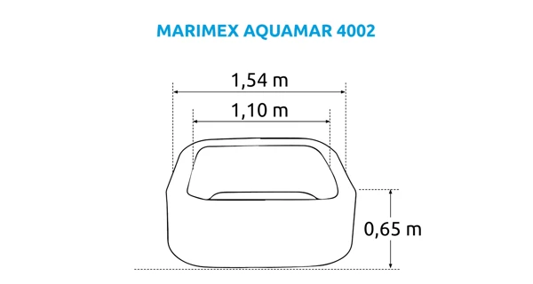 Trampolína Marimex FreeJump 183 cm (ochranná sieť a kotviaca sada ZADARMO) + Vírivý bazén Marimex AQUAMAR 4002