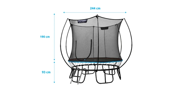 Trampolína Marimex FreeJump 244 cm + ochranná sieť + schodíky + kotviaca sada ZADARMO