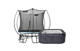 Trampolína Marimex FreeJump 305 cm (ochranná sieť + schodíky + kotviaca sada ZADARMO) + Vírivý bazén MSPA Otium M-OT061