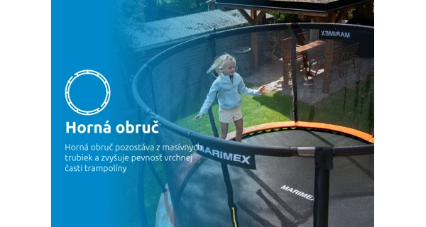 Trampolína Marimex Premium 244 cm + vnútorná ochranná sieť + rebrík ZDARMA
