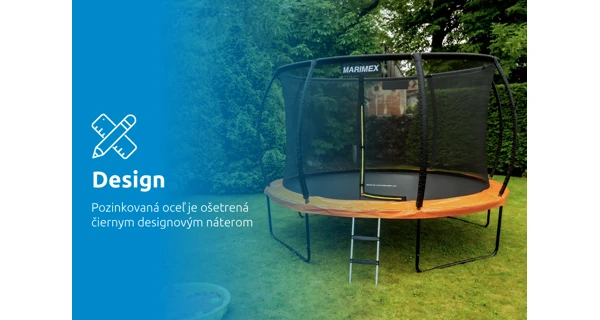 Trampolína Marimex Premium 244 cm + vnútorná ochranná sieť + rebrík ZDARMA
